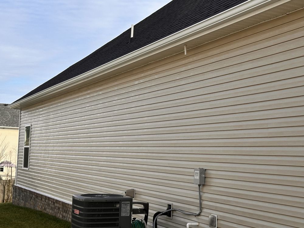 House siding soft wash result